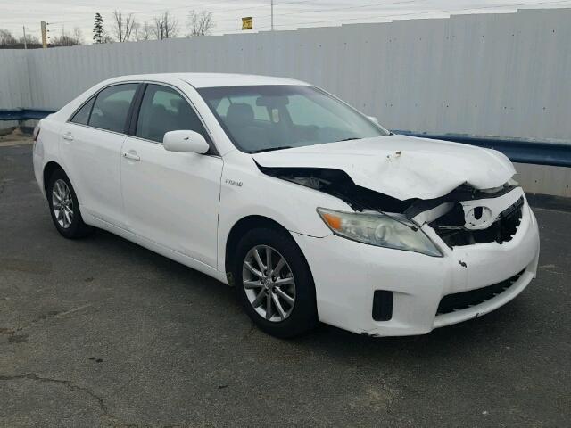 4T1BB3EK9AU121517 - 2010 TOYOTA CAMRY HYBR WHITE photo 1