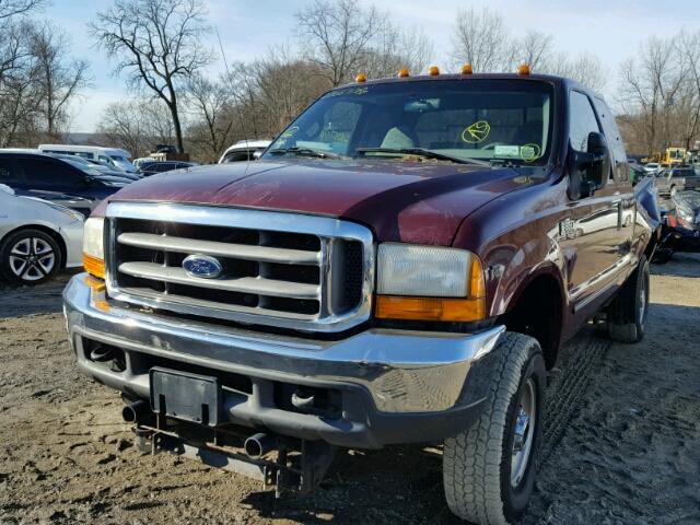 1FTSX31S6XEE70620 - 1999 FORD F350 SRW S RED photo 2