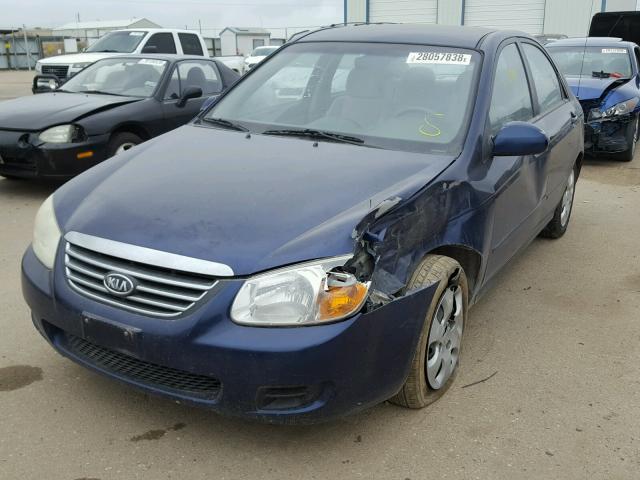 KNAFE121585564925 - 2008 KIA SPECTRA EX BLUE photo 2