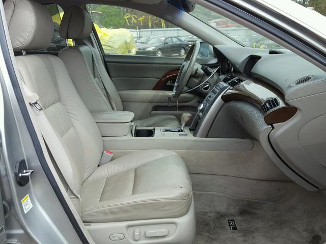 JH4KB16657C001995 - 2007 ACURA RL SILVER photo 5