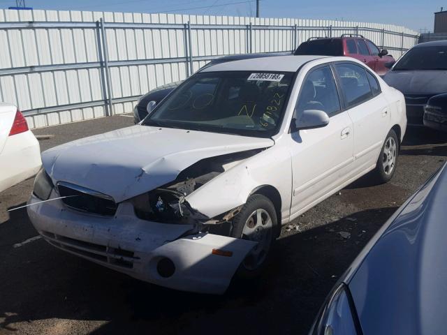 KMHDN45D03U691822 - 2003 HYUNDAI ELANTRA GL WHITE photo 2