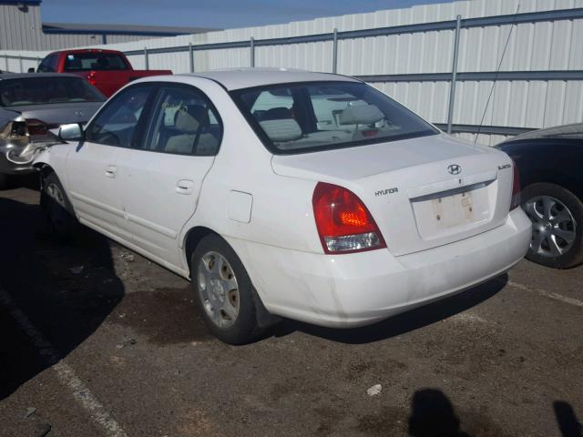 KMHDN45D03U691822 - 2003 HYUNDAI ELANTRA GL WHITE photo 3