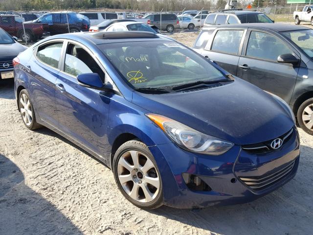 KMHDH4AE5DU610143 - 2013 HYUNDAI ELANTRA GL BLUE photo 1