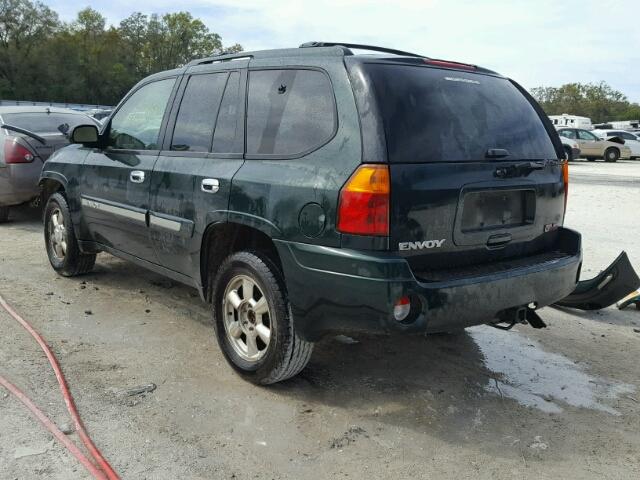 1GKDS13S222427366 - 2002 GMC ENVOY GREEN photo 3