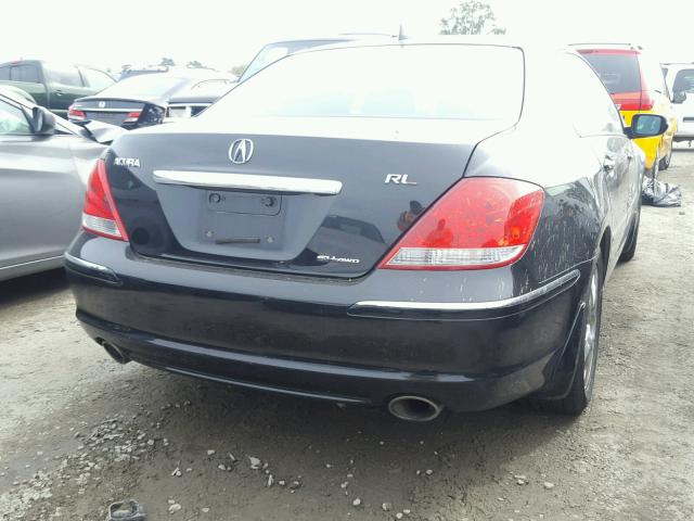 JH4KB16555C004108 - 2005 ACURA RL BLACK photo 4