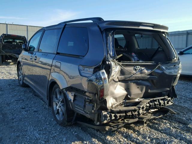 5TDXK3DC5FS544188 - 2015 TOYOTA SIENNA SPO GRAY photo 3