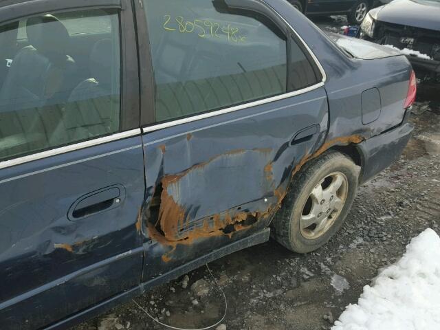 1HGCG5655XA130757 - 1999 HONDA ACCORD EX BLUE photo 9