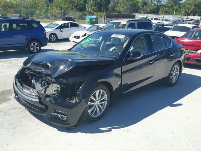 JN1BV7AP4EM681023 - 2014 INFINITI Q50 BASE Negro foto 2