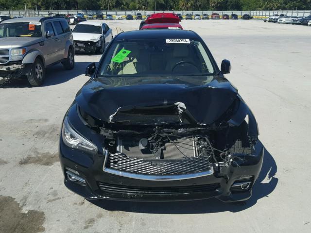 JN1BV7AP4EM681023 - 2014 INFINITI Q50 BASE Negro foto 9