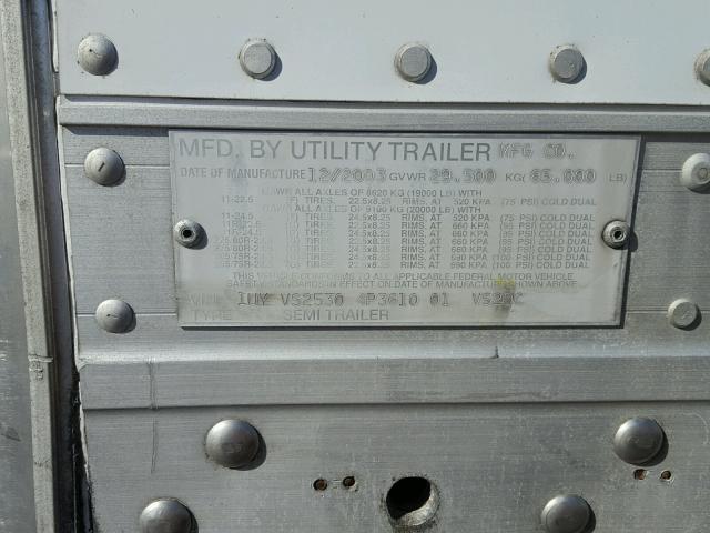 1UYVS25304P361001 - 2004 UTILITY TRAILER WHITE photo 10