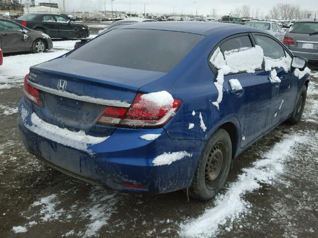 2HGFB2F53FH060203 - 2015 HONDA CIVIC LX BLUE photo 4