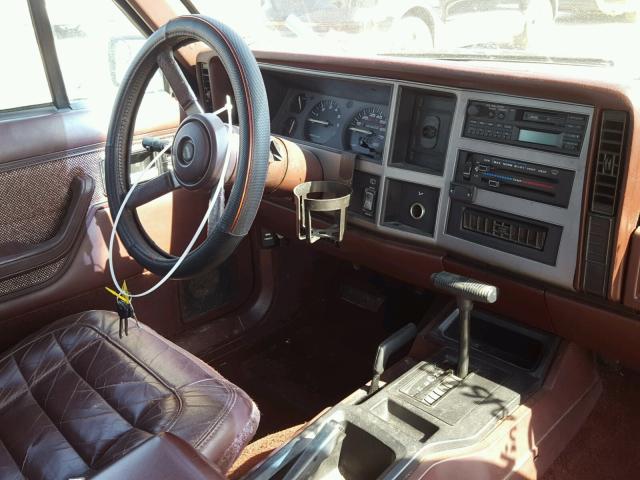 1J4FJ58S2NL216412 - 1992 JEEP CHEROKEE L BURGUNDY photo 9