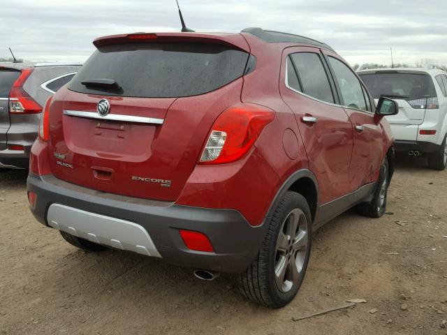 KL4CJFSB4DB135868 - 2013 BUICK ENCORE CON RED photo 4