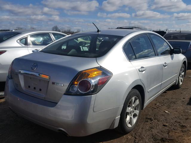 1N4CL21E39C185611 - 2009 NISSAN ALTIMA HYB SILVER photo 4