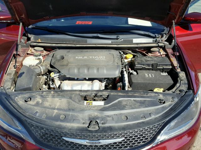 1C3CCCBBXFN750204 - 2015 CHRYSLER 200 S MAROON photo 7