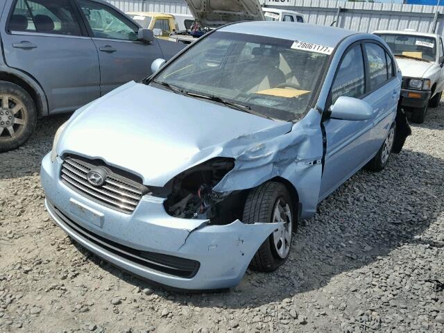 KMHCN46CX8U185424 - 2008 HYUNDAI ACCENT GLS BLUE photo 2