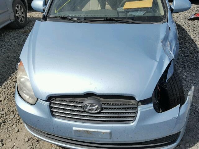 KMHCN46CX8U185424 - 2008 HYUNDAI ACCENT GLS BLUE photo 7