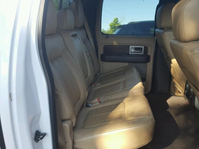 1FTFW1ET8CFB69332 - 2012 FORD F150 SUPER WHITE photo 6