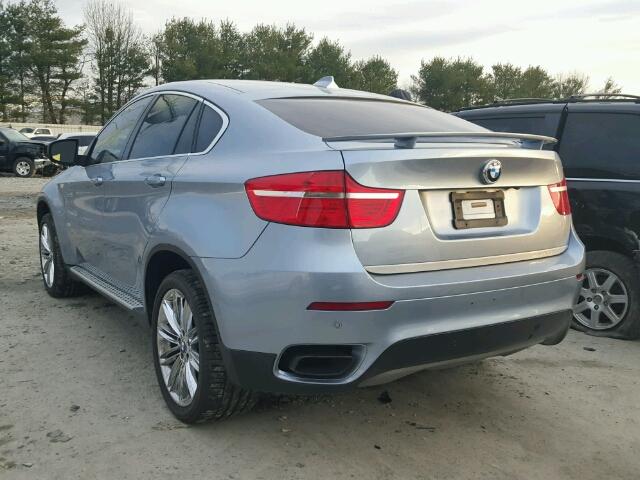 5UXFH0C59ALC66127 - 2010 BMW X6 HYBRID BLUE photo 3