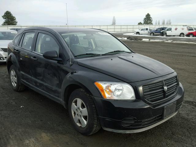 1B3HB28B87D559489 - 2007 DODGE CALIBER BLACK photo 1