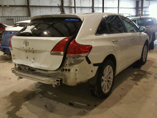 4T3ZE11A19U013693 - 2009 TOYOTA VENZA BASE WHITE photo 4