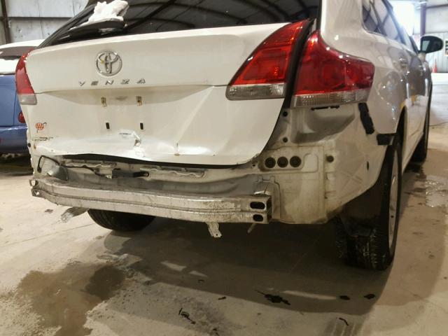 4T3ZE11A19U013693 - 2009 TOYOTA VENZA BASE WHITE photo 9