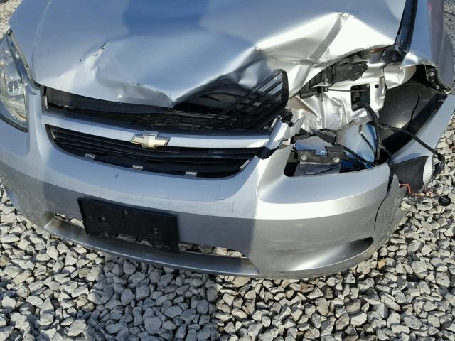 1G1AF5F56A7227343 - 2010 CHEVROLET COBALT 2LT SILVER photo 9