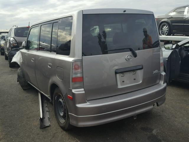 JTLKT324164076625 - 2006 TOYOTA SCION XB ნაცრისფერი ფოტო 3
