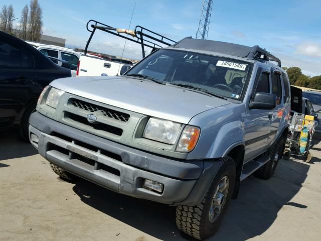 5N1ED28Y6YC574480 - 2000 NISSAN XTERRA XE SILVER photo 2