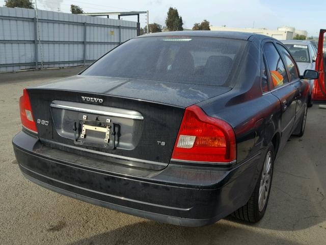 YV1TS91Z441351044 - 2004 VOLVO S80 T6 BLACK photo 4