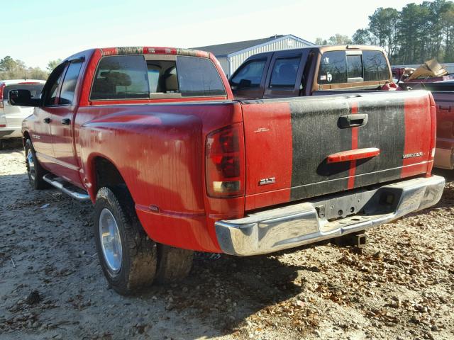 3D7MA48C64G226149 - 2004 DODGE RAM 3500 S RED photo 3