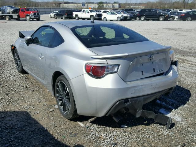 JF1ZNAA19E9700338 - 2014 TOYOTA SCION FR-S SILVER photo 3