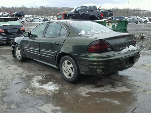 1G2NF52T9YM825472 - 2000 PONTIAC GRAND AM S მწვანე ფოტო 3