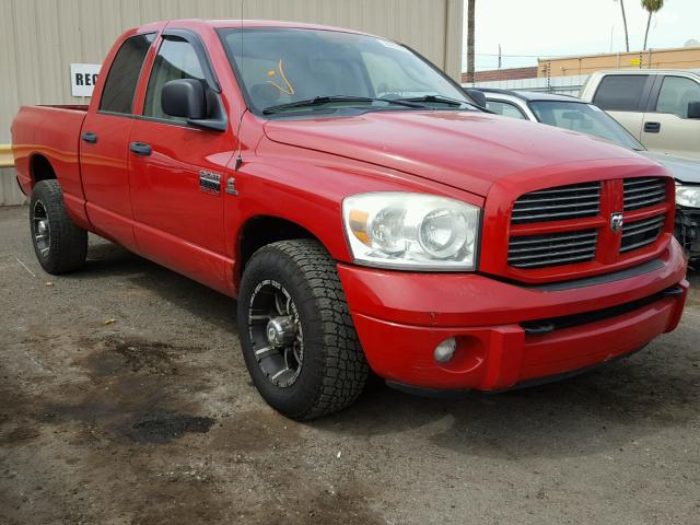 3D7KR28AX8G153862 - 2008 DODGE RAM 2500 S RED photo 1