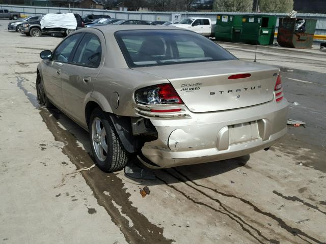 1B3EL46X26N132540 - 2006 DODGE STRATUS SX GOLD photo 3