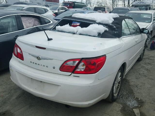 1C3LC55RX8N294647 - 2008 CHRYSLER SEBRING TO WHITE photo 4