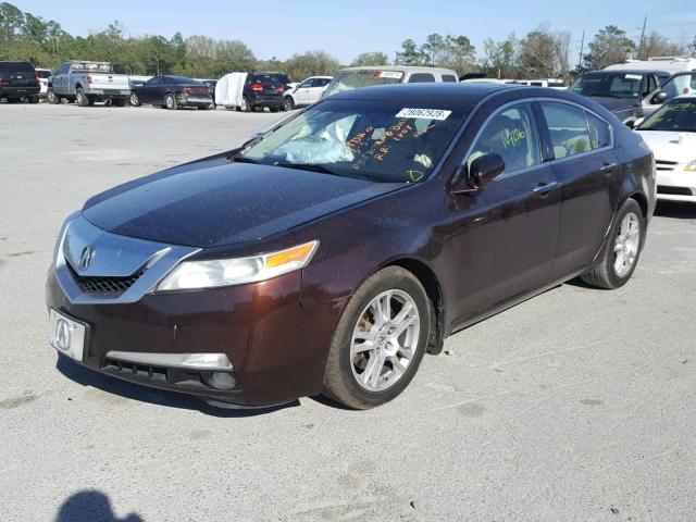 19UUA8F59AA007879 - 2010 ACURA TL BURGUNDY photo 2