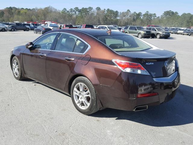 19UUA8F59AA007879 - 2010 ACURA TL BURGUNDY photo 3