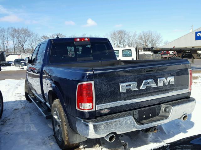 1C6RR7WT1HS587226 - 2017 RAM 1500 LONGH BLUE photo 3