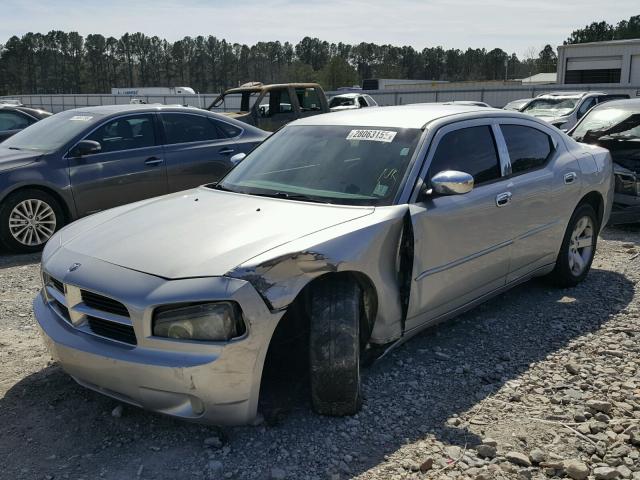 2B3KA43G27H800814 - 2007 DODGE CHARGER SE SILVER photo 2