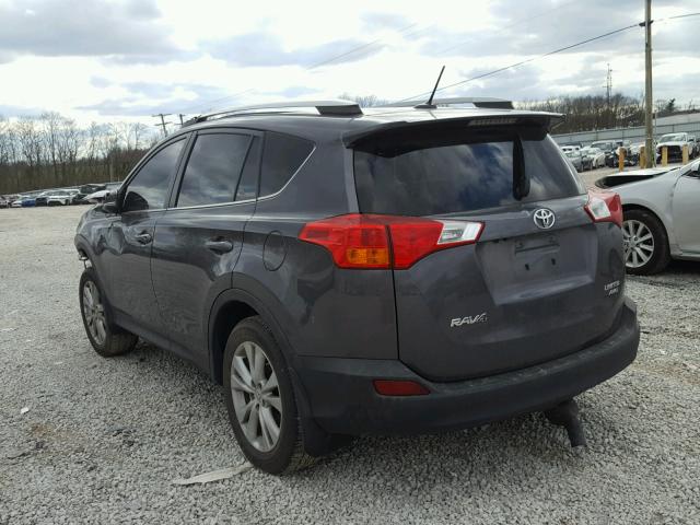 2T3DFREVXEW150869 - 2014 TOYOTA RAV4 LIMIT CHARCOAL photo 3