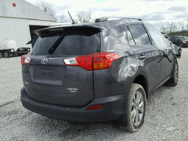 2T3DFREVXEW150869 - 2014 TOYOTA RAV4 LIMIT CHARCOAL photo 4