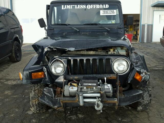 1J4FY19S3XP468135 - 1999 JEEP WRANGLER / BLACK photo 9