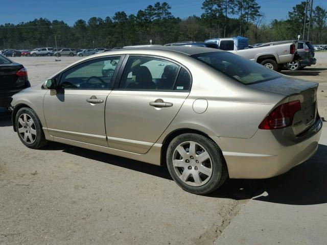 1HGFA16508L089564 - 2008 HONDA CIVIC LX GOLD photo 3