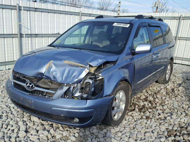 KNDMC233786044516 - 2008 HYUNDAI ENTOURAGE BLUE photo 2