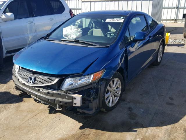 2HGFG3B89CH521715 - 2012 HONDA CIVIC EX BLUE photo 2