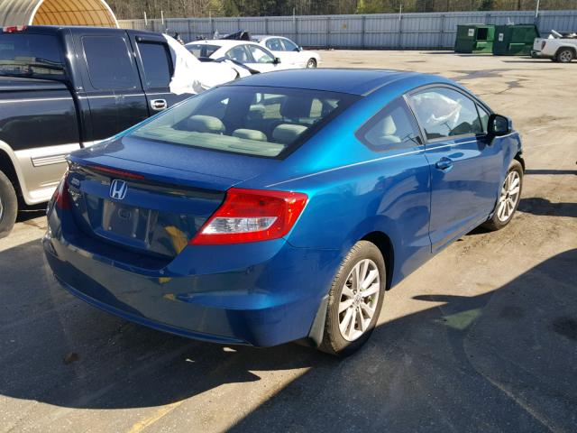 2HGFG3B89CH521715 - 2012 HONDA CIVIC EX BLUE photo 4