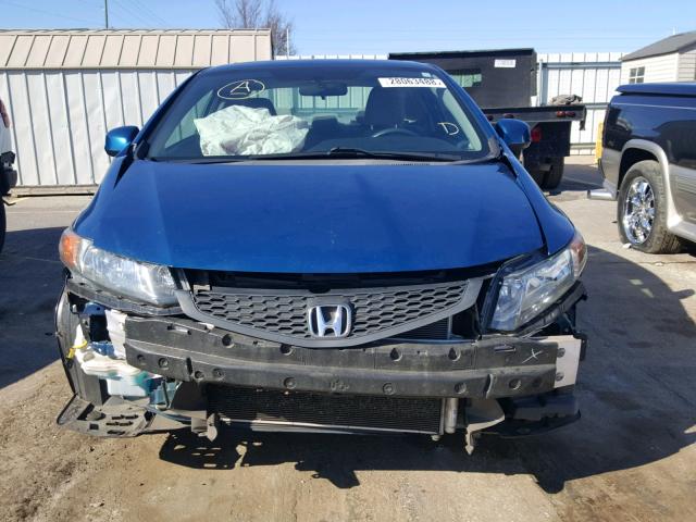 2HGFG3B89CH521715 - 2012 HONDA CIVIC EX BLUE photo 9