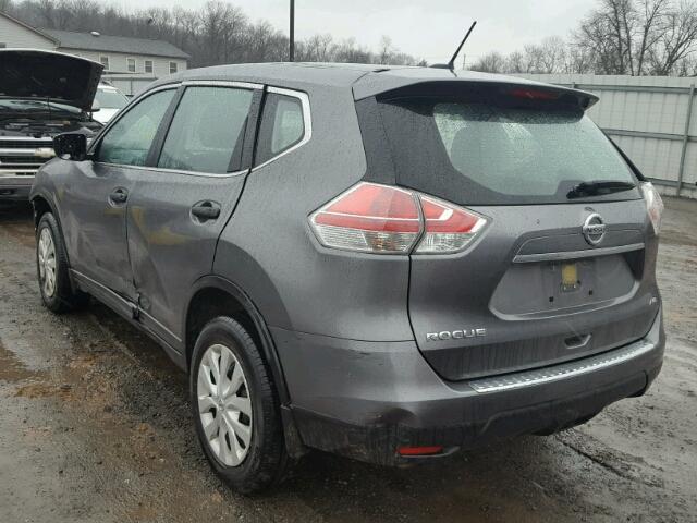 JN8AT2MV4GW137273 - 2016 NISSAN ROGUE S GRAY photo 3