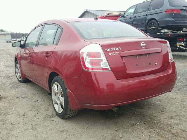 3N1AB61E49L645202 - 2009 NISSAN SENTRA 2.0 MAROON photo 3